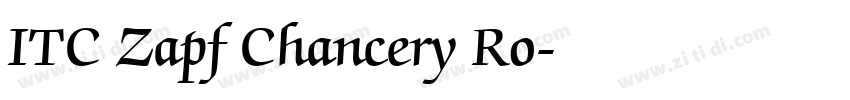 ITC Zapf Chancery Ro字体转换